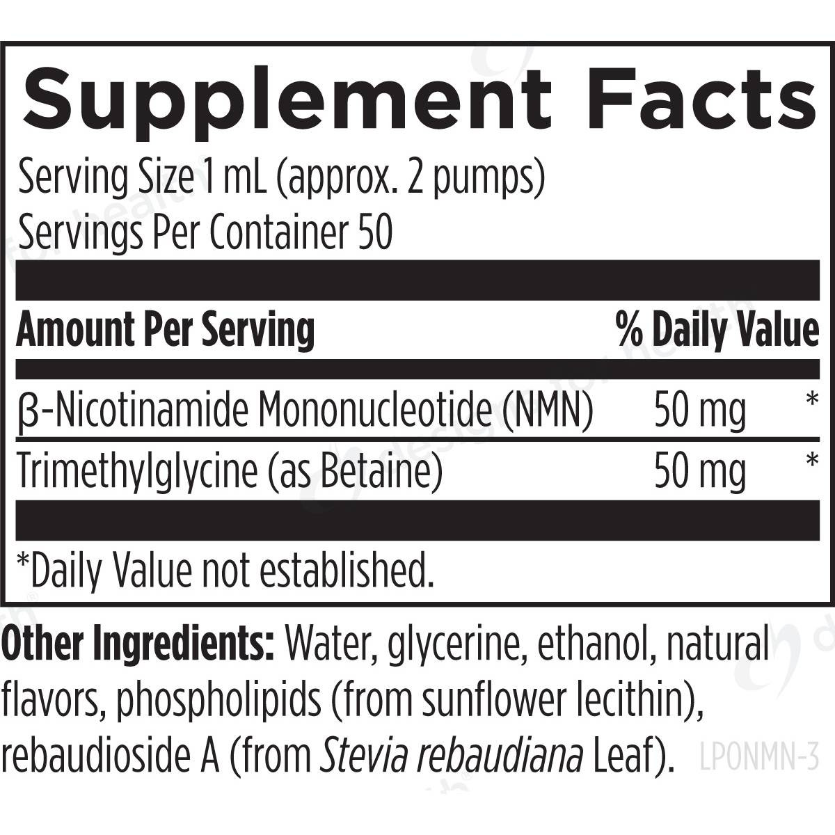 Designs for Health Liposomal NMN Synergy - 1.7 Fl Oz (50 Ml) Liquid