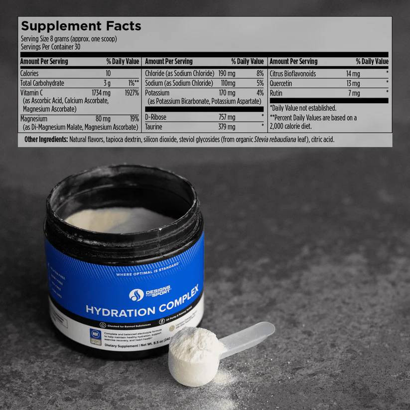 Designs for Health Hydration Complex - 240 G (8.5 Oz) Powder