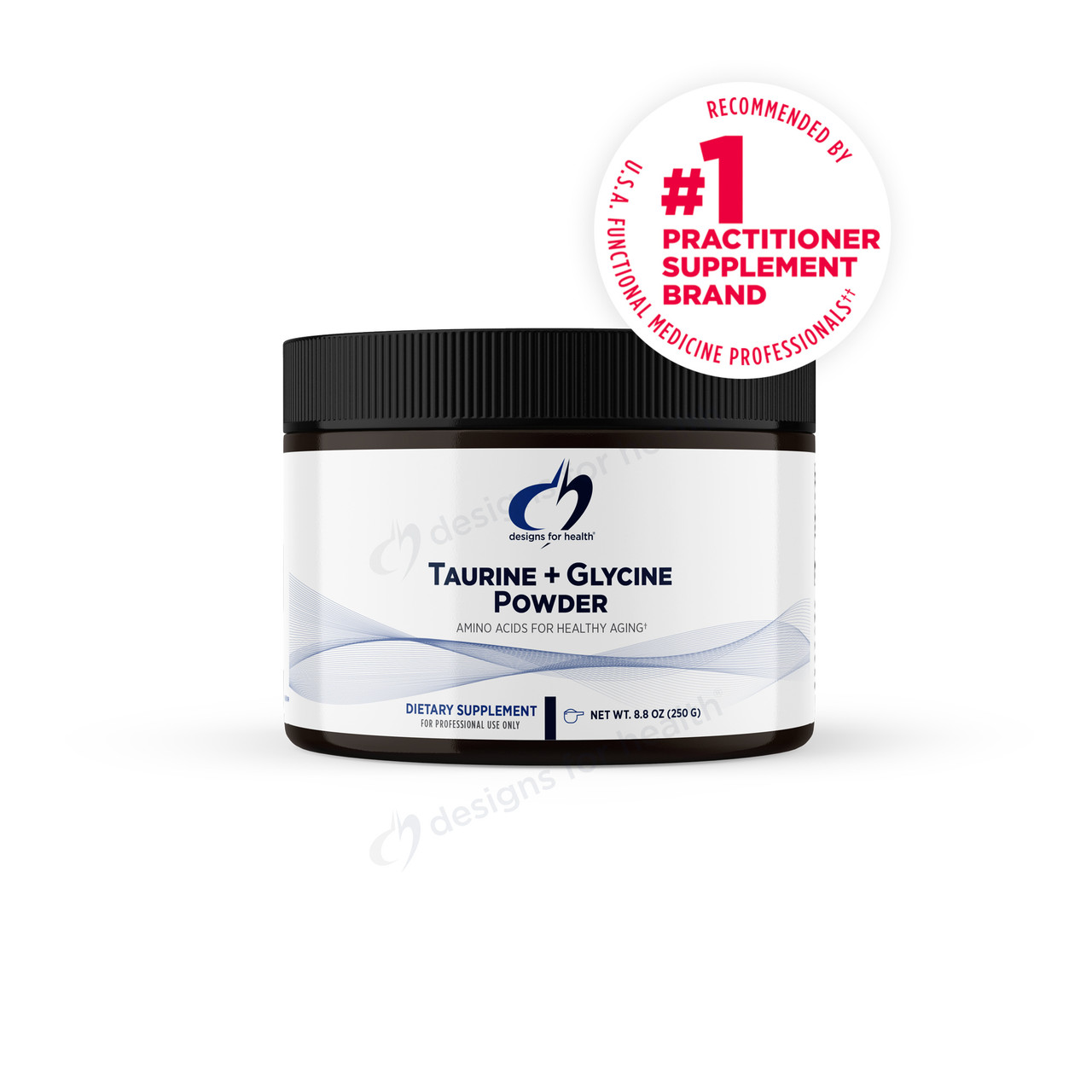 Designs for Health Taurine + Glycine Powder - 250 G (8.8 Oz) Powder DSHL07833 39.49