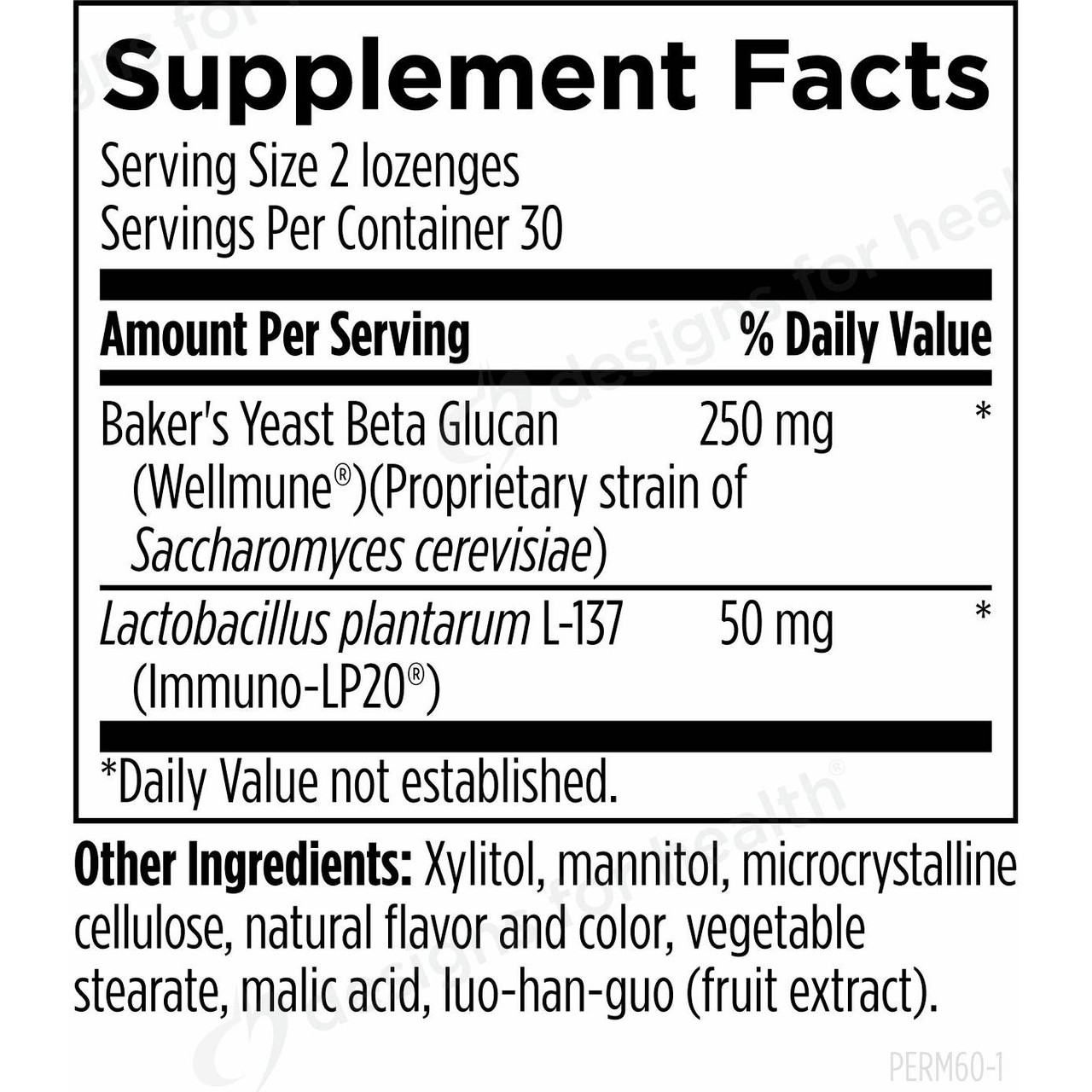 Designs for Health Periommune - Orange - 60 Lozenges