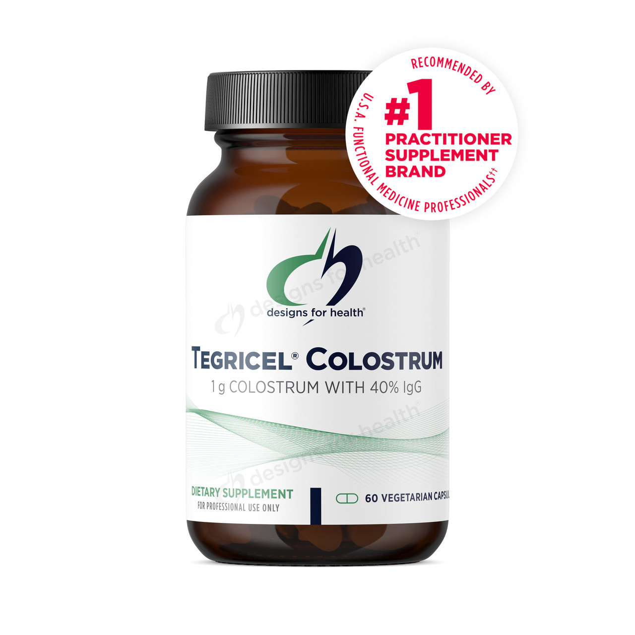 Designs for Health Tegricel Colostrum - 60 Capsules DSHL01008 44.99