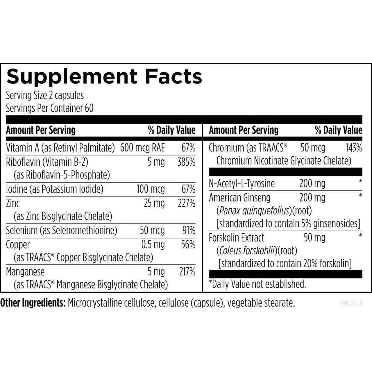 Designs for Health Thyroid Synergy - 120 Capsules