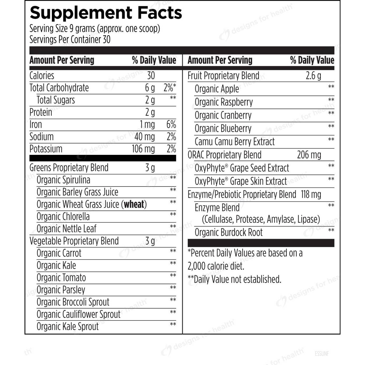 Designs for Health EssentiaGreens and Reds