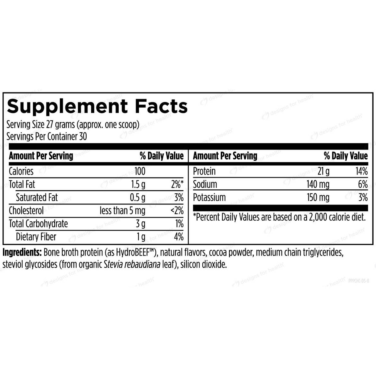 Designs for Health Grass-Fed Beef Protein