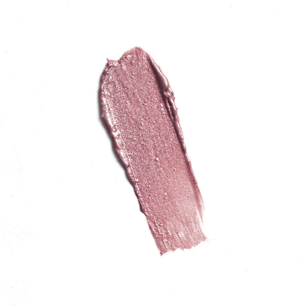 Swatch of frosted pale pink Youngblood Lipstick