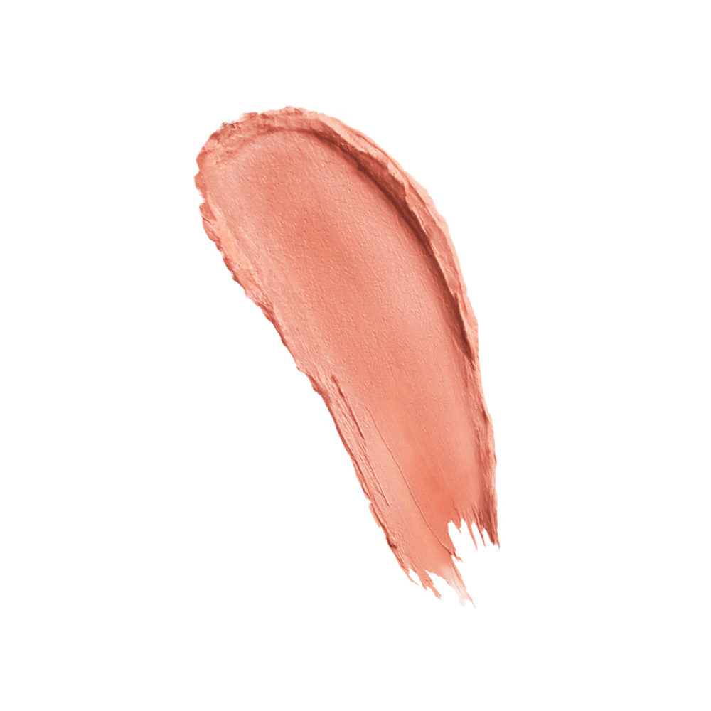Swatch of light peach nude Youngblood Lipstick