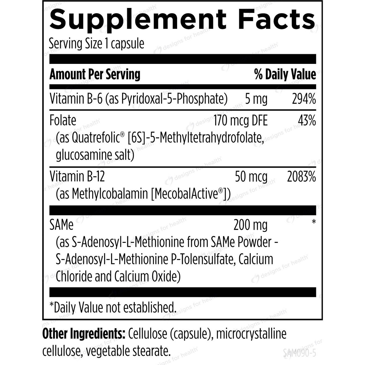 Designs for Health SAMe