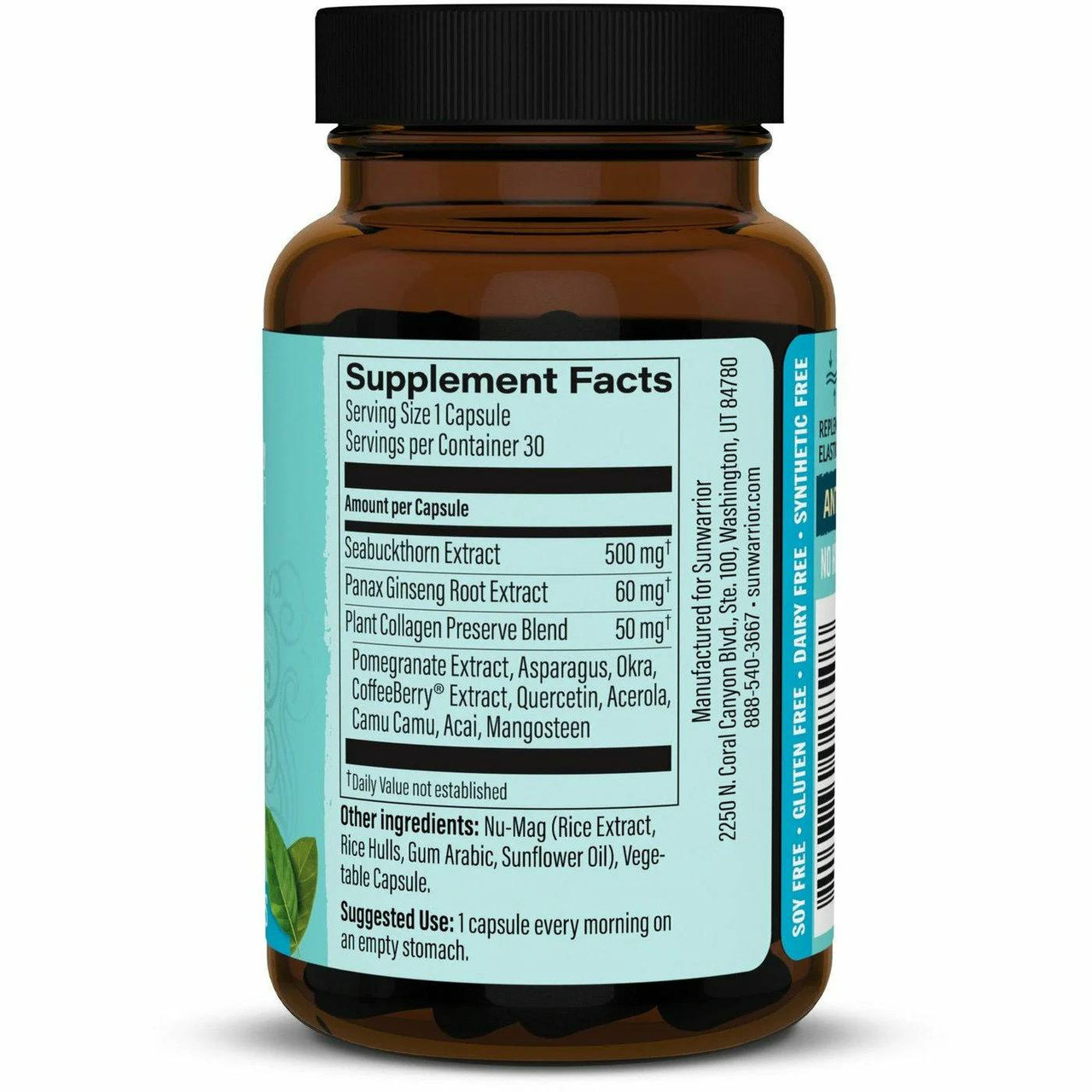 Collagen Restore and Protect facts with sea buckthorn ginseng plant collagen preserve blend