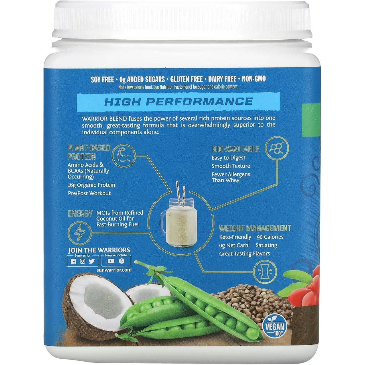 Sunwarrior Warrior Blend Chocolate - 375 Grams