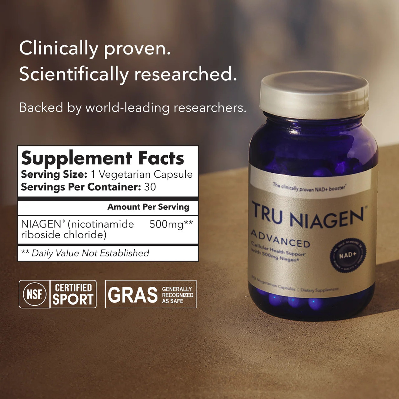 Tru Niagen Advanced 500mg - 30 Capsules