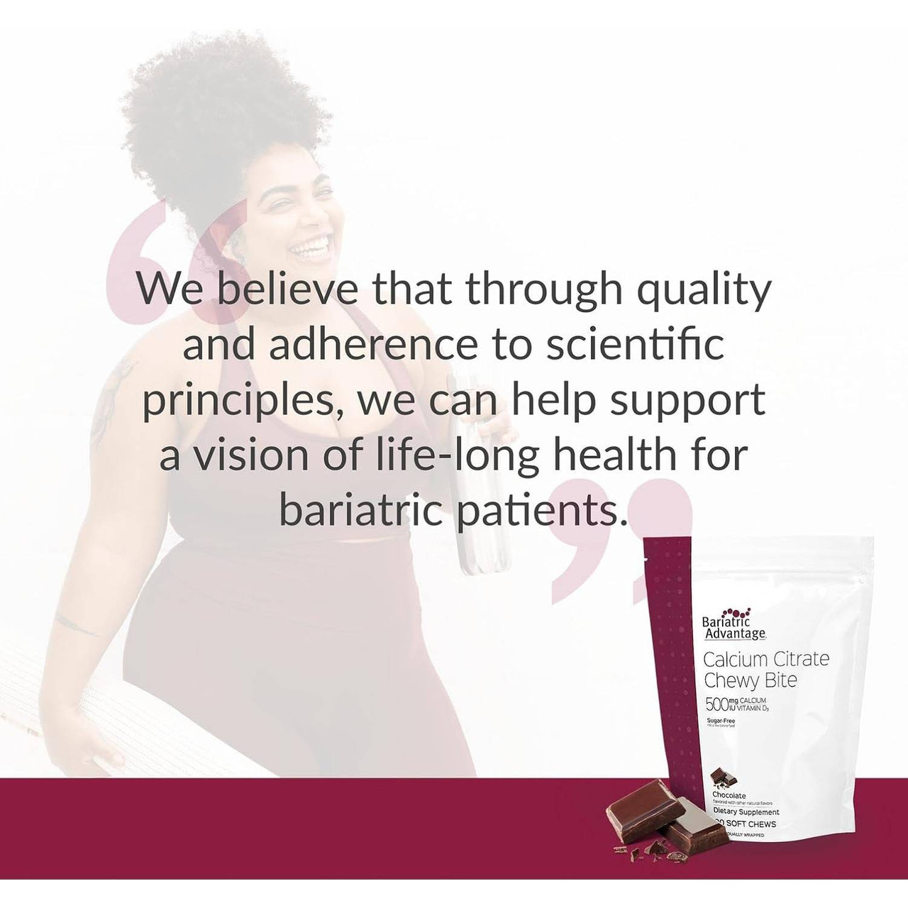 Bariatric Advantage Calcium Citrate Chewy 500mg Chocolate - 90 Chewables