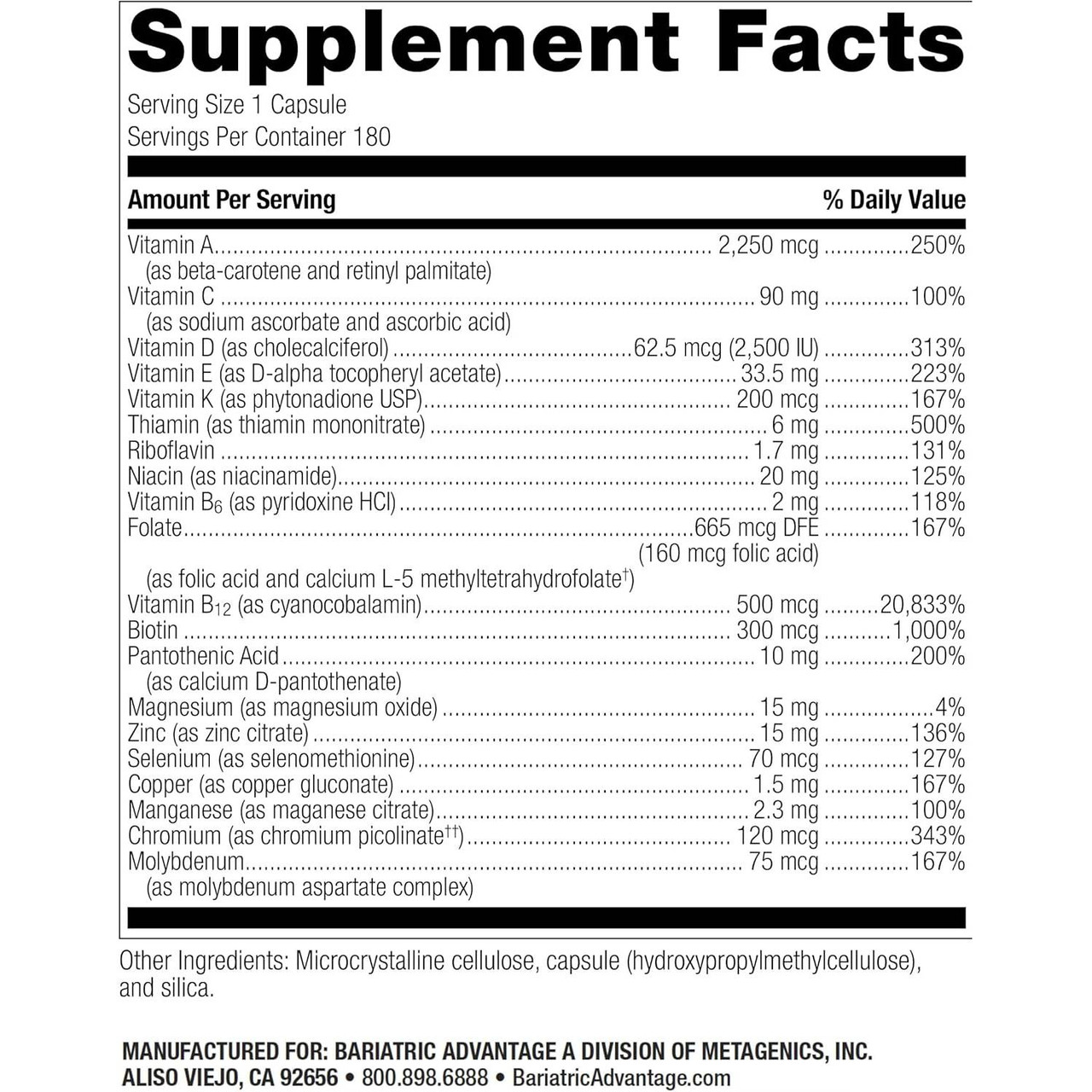 Bariatric Advantage High ADEK Multi Capsule