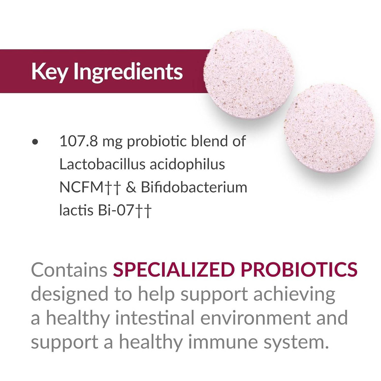 Bariatric Advantage Chewable FloraVantage Probiotic Grape - 90 Tablets