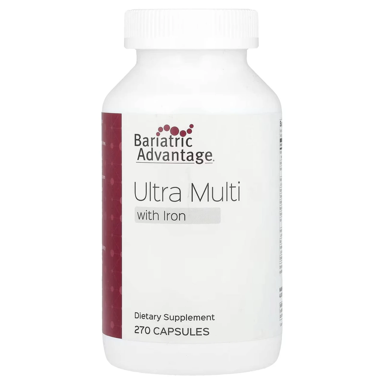 Bariatric Advantage Ultra Multi with Iron 270 capsules bottle