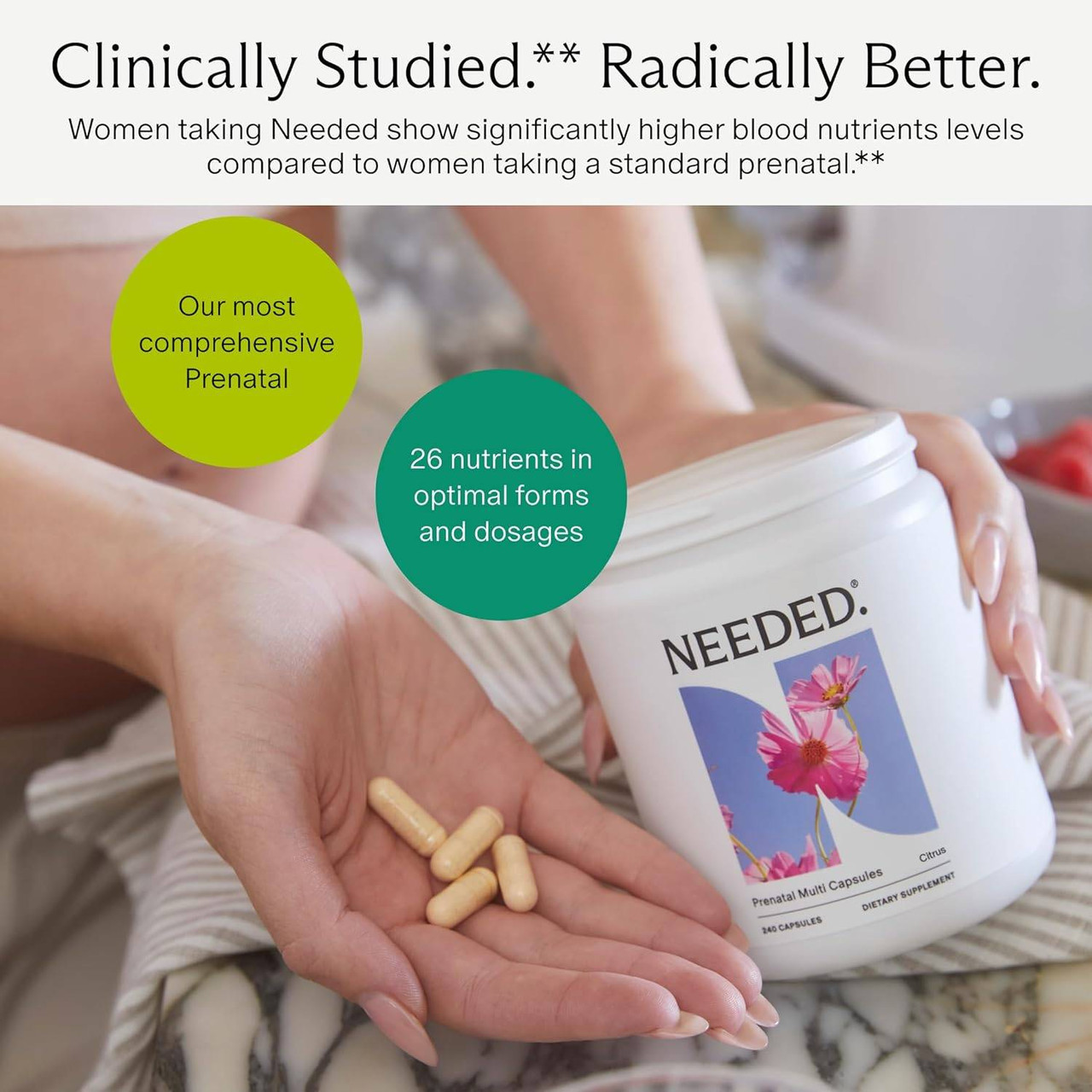 Needed Prenatal Multi Capsules - 240 Capsules