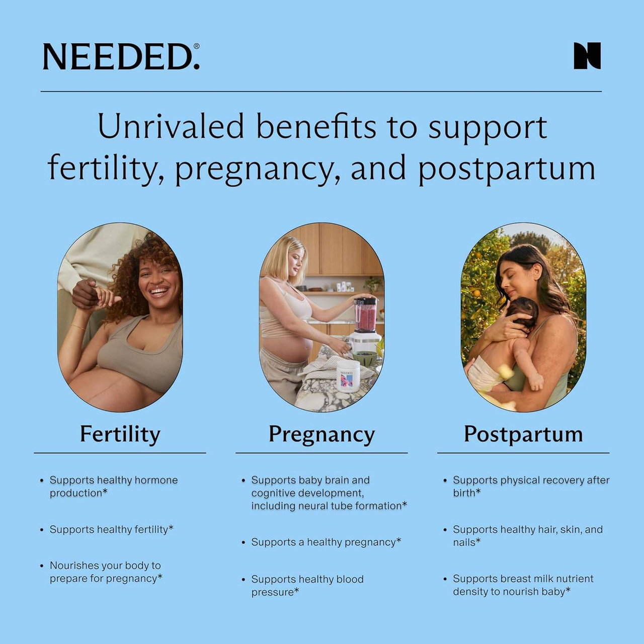 Needed Prenatal Multi Powder, Vanilla - 294 Grams