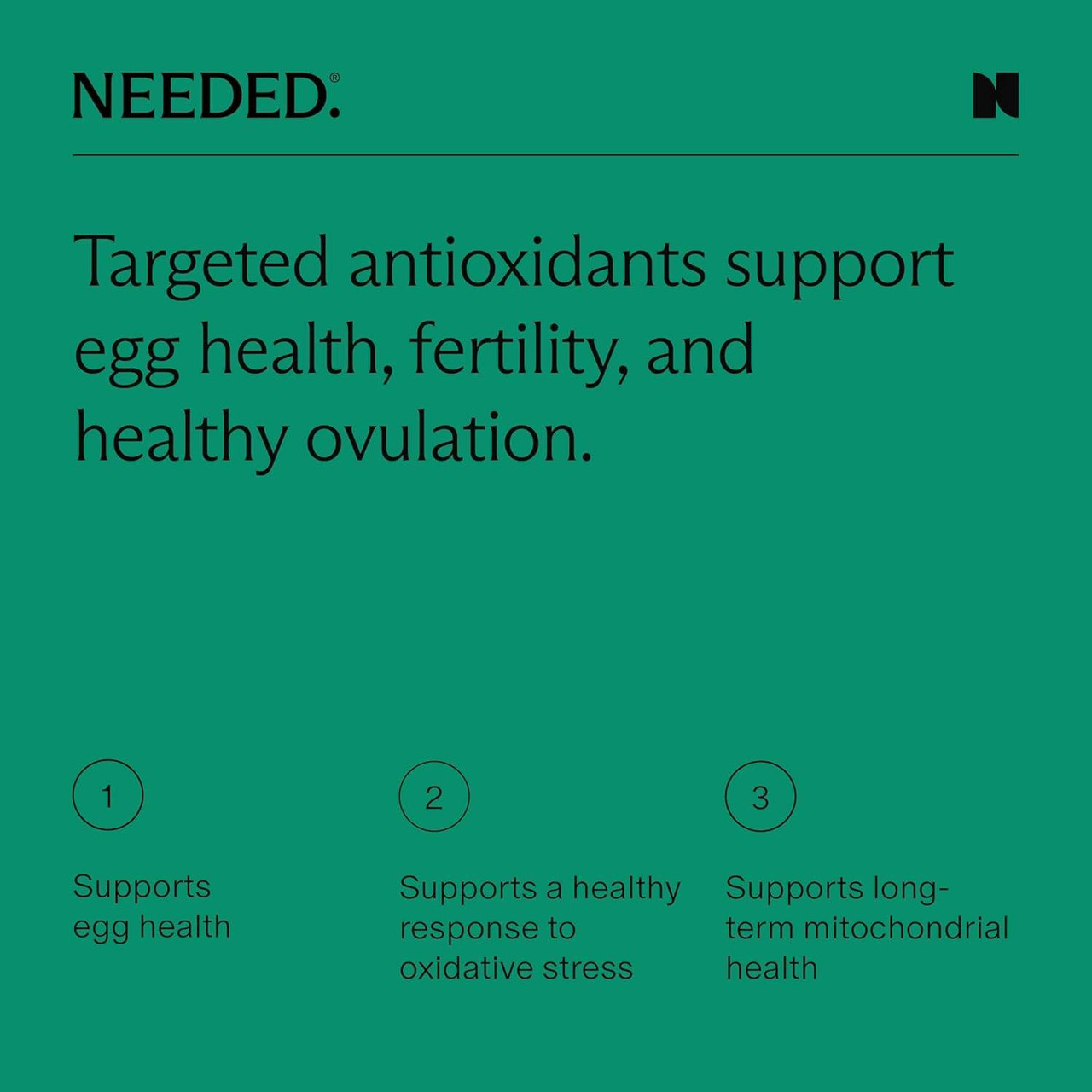 Needed Egg Quality Support - 60 Capsules