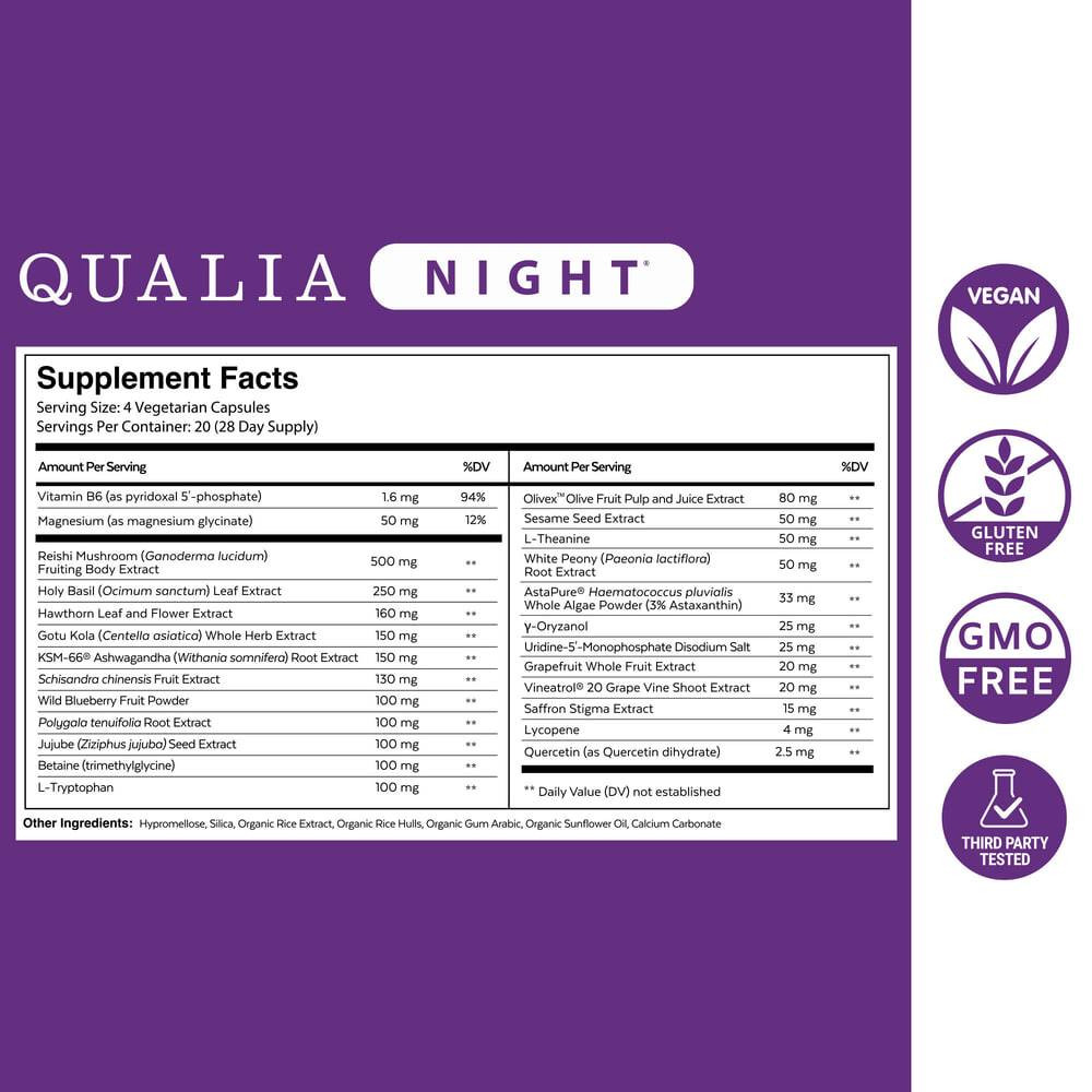 Qualia Night - 60 Capsules