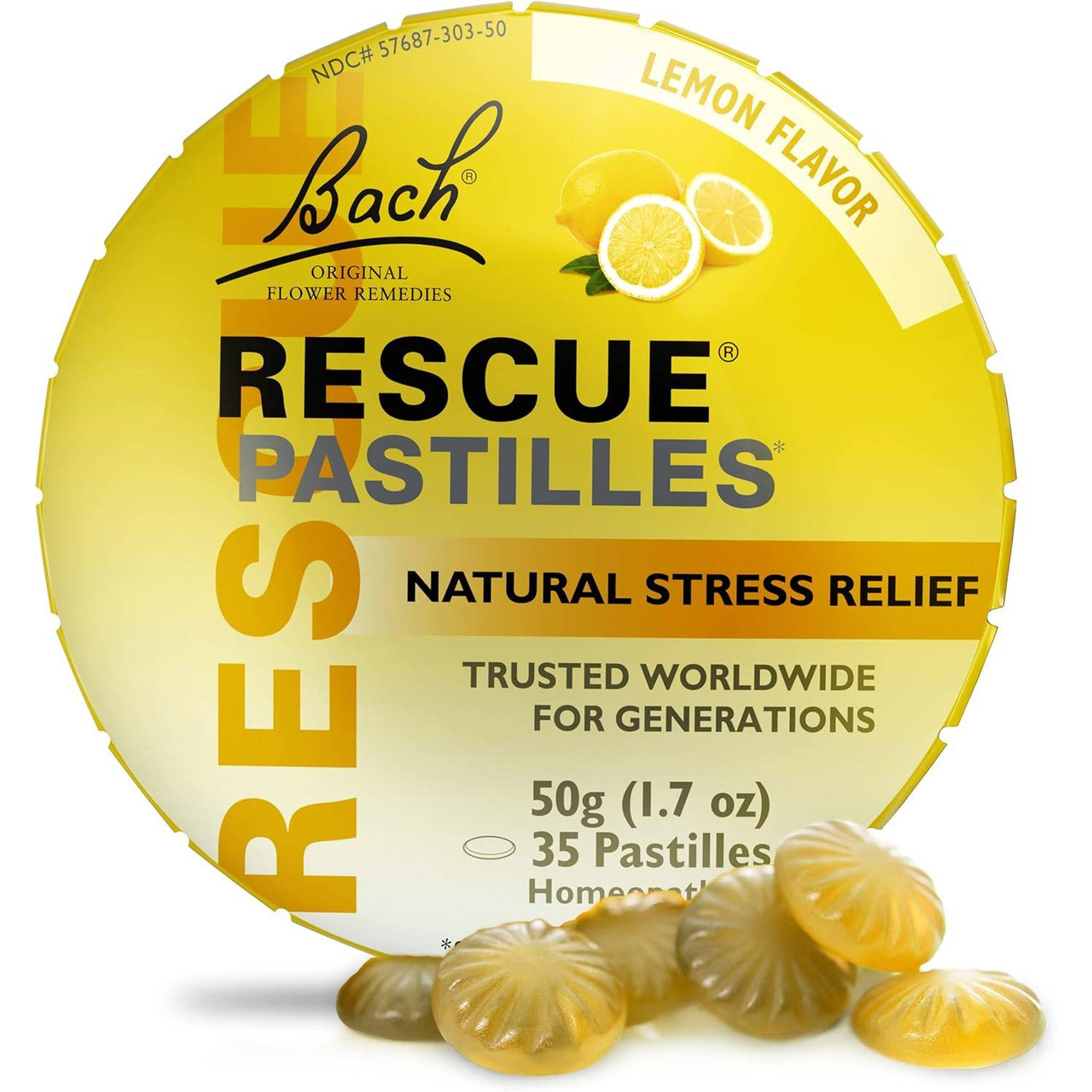 Bach Rescue Pastilles Lemon - 35 Lozenges NLBC15727 11.99