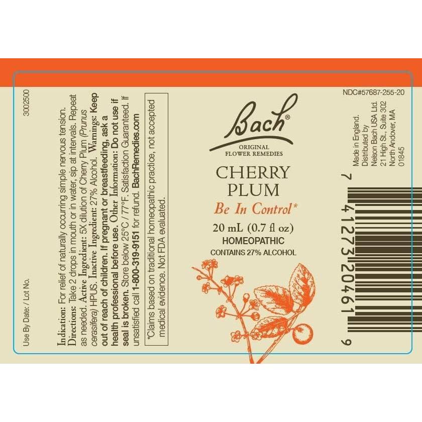 Bach Cherry Plum - 20 Milliliters