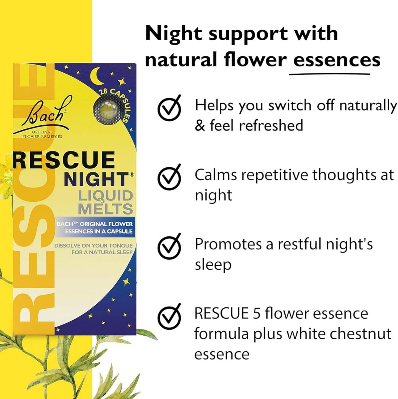 Bach Rescue Sleep Liquid Melts - 28 Capsules