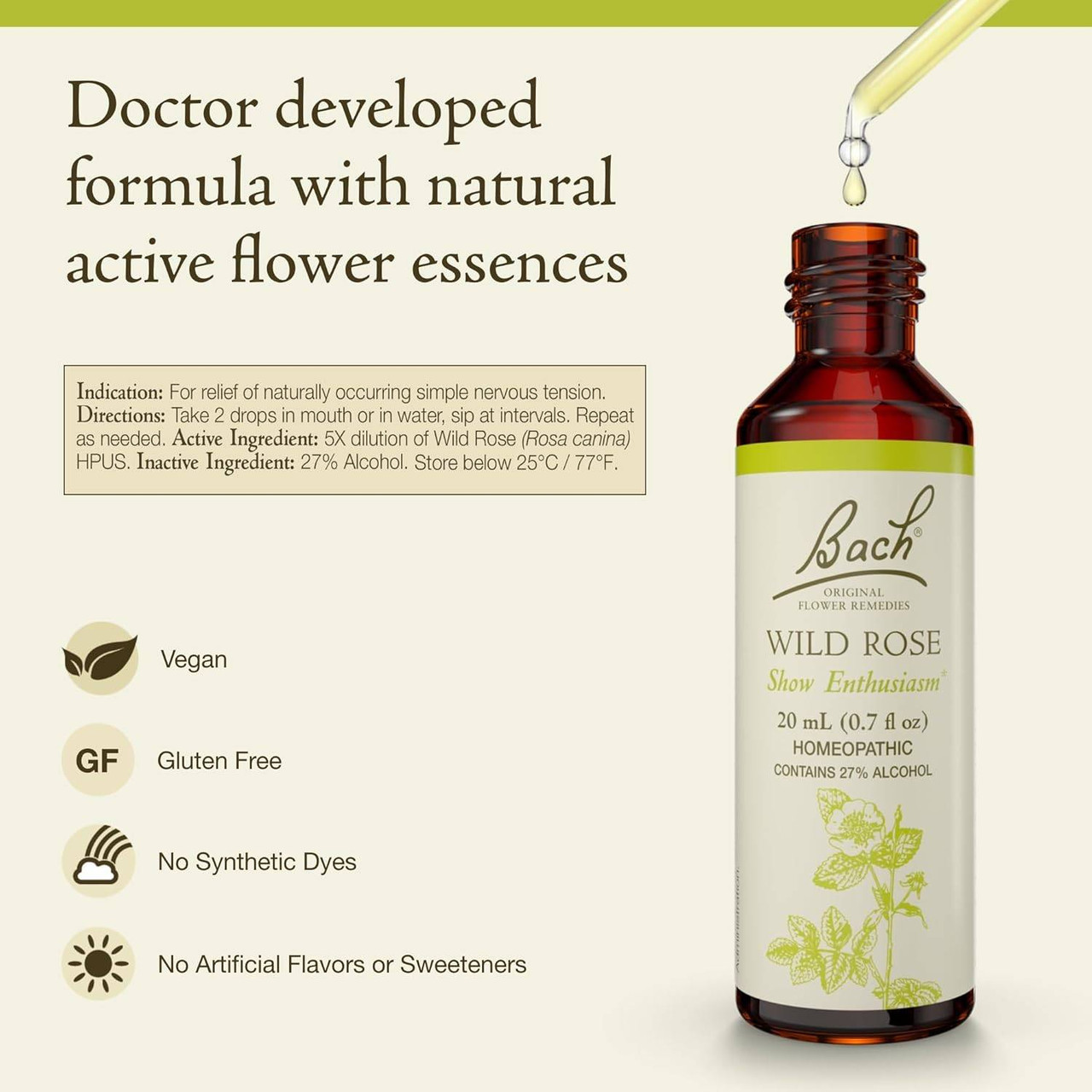 Bach Wild Rose - 20 Milliliters