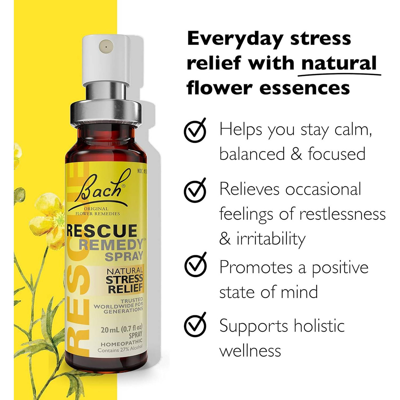 Bach Rescue Remedy Spray - 20 Milliliters