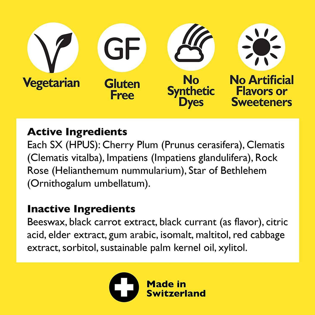 Bach Rescue Pastilles Cranberry - 35 Lozenges