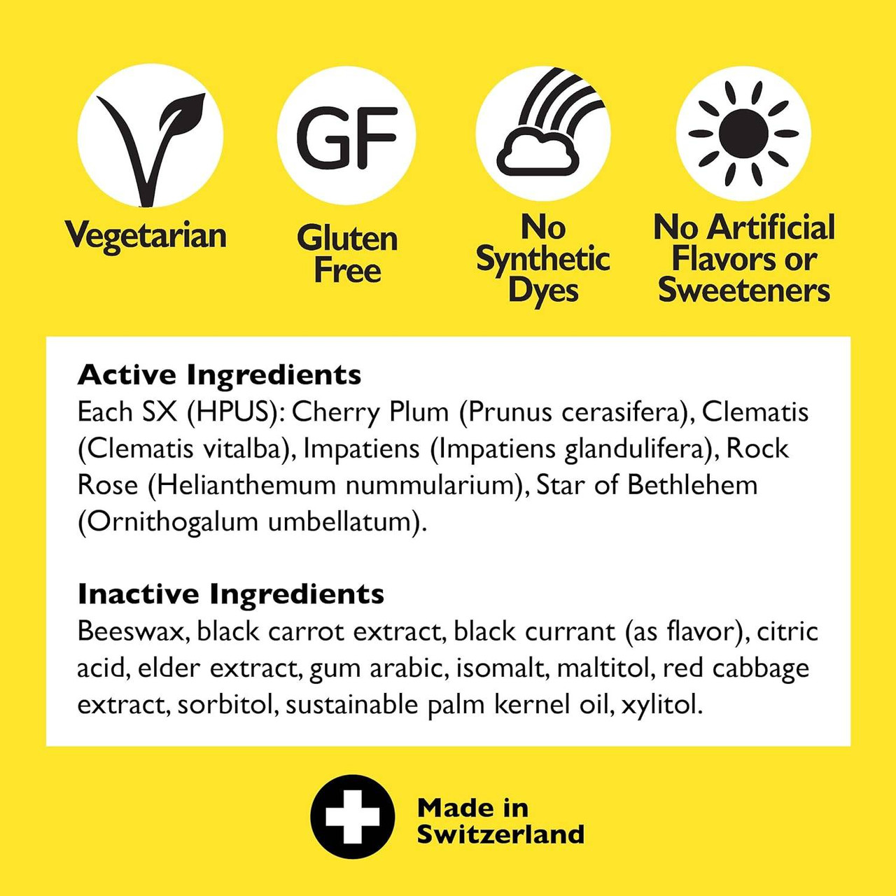 Bach Rescue pastilles Black Currant - 35 Lozenges