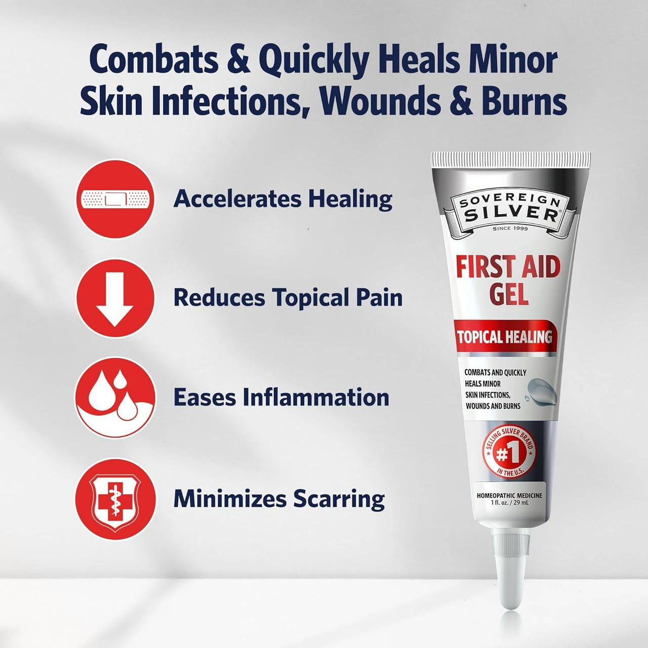 Sovereign Silver First Aid Gel - 29 Milliliters