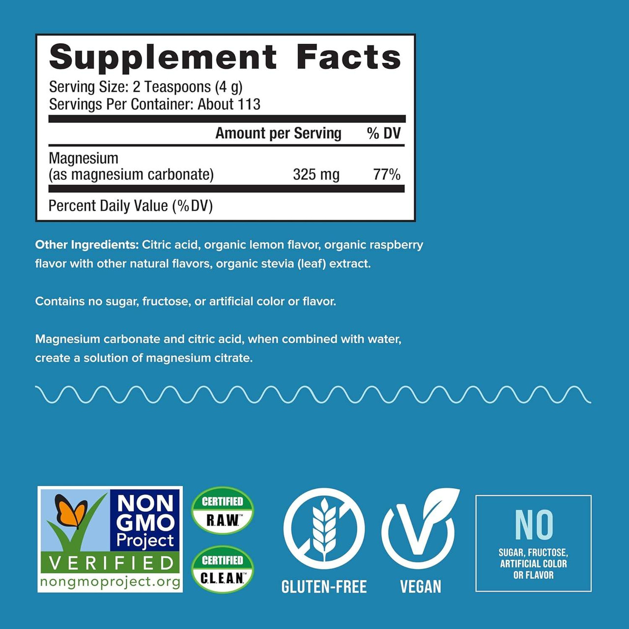 Natural Vitality CALM Magnesium Citrate Powder