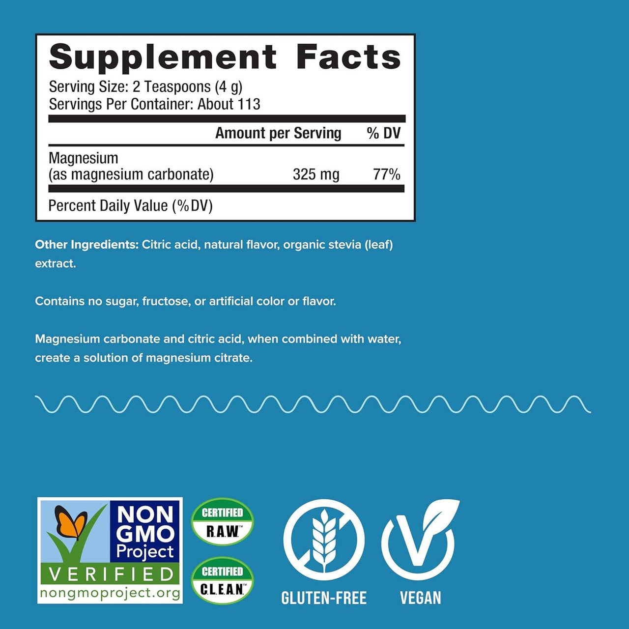 Natural Vitality CALM Magnesium Citrate Powder