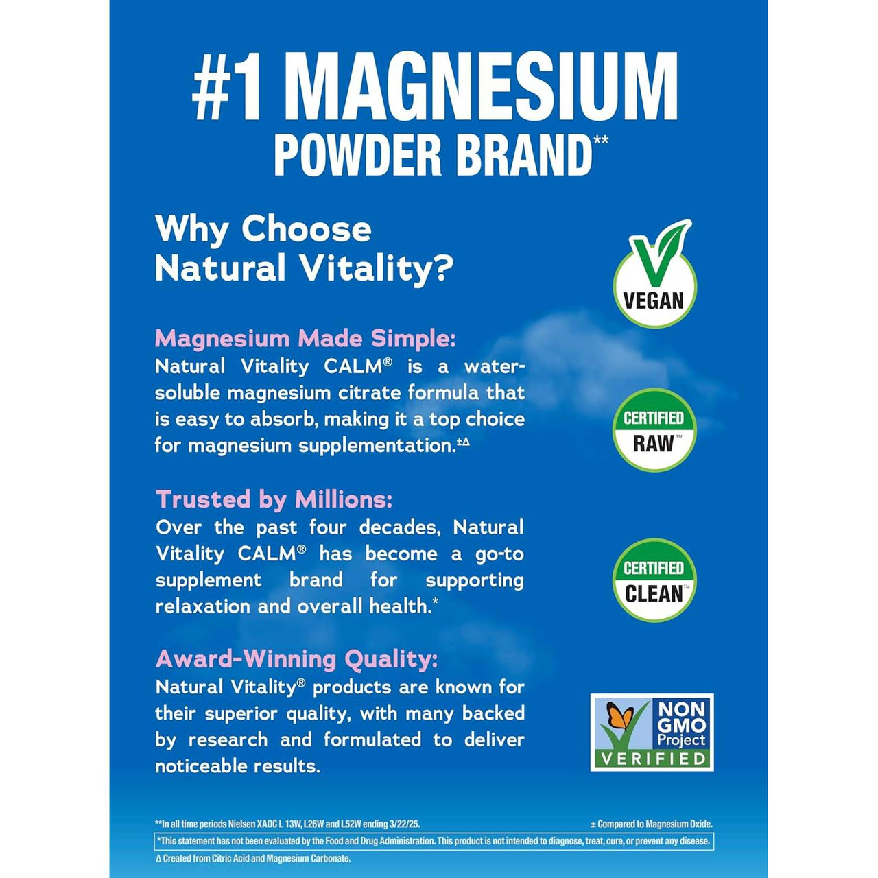 Natural Vitality CALM Magnesium Citrate Powder