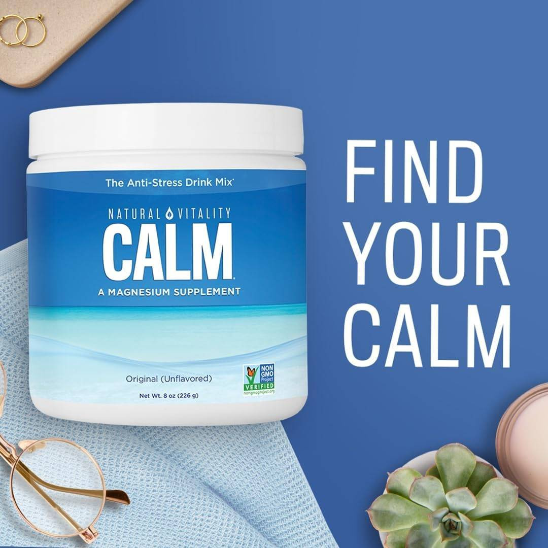 Natural Vitality CALM Plus Magnesium Citrate & Calcium Powder