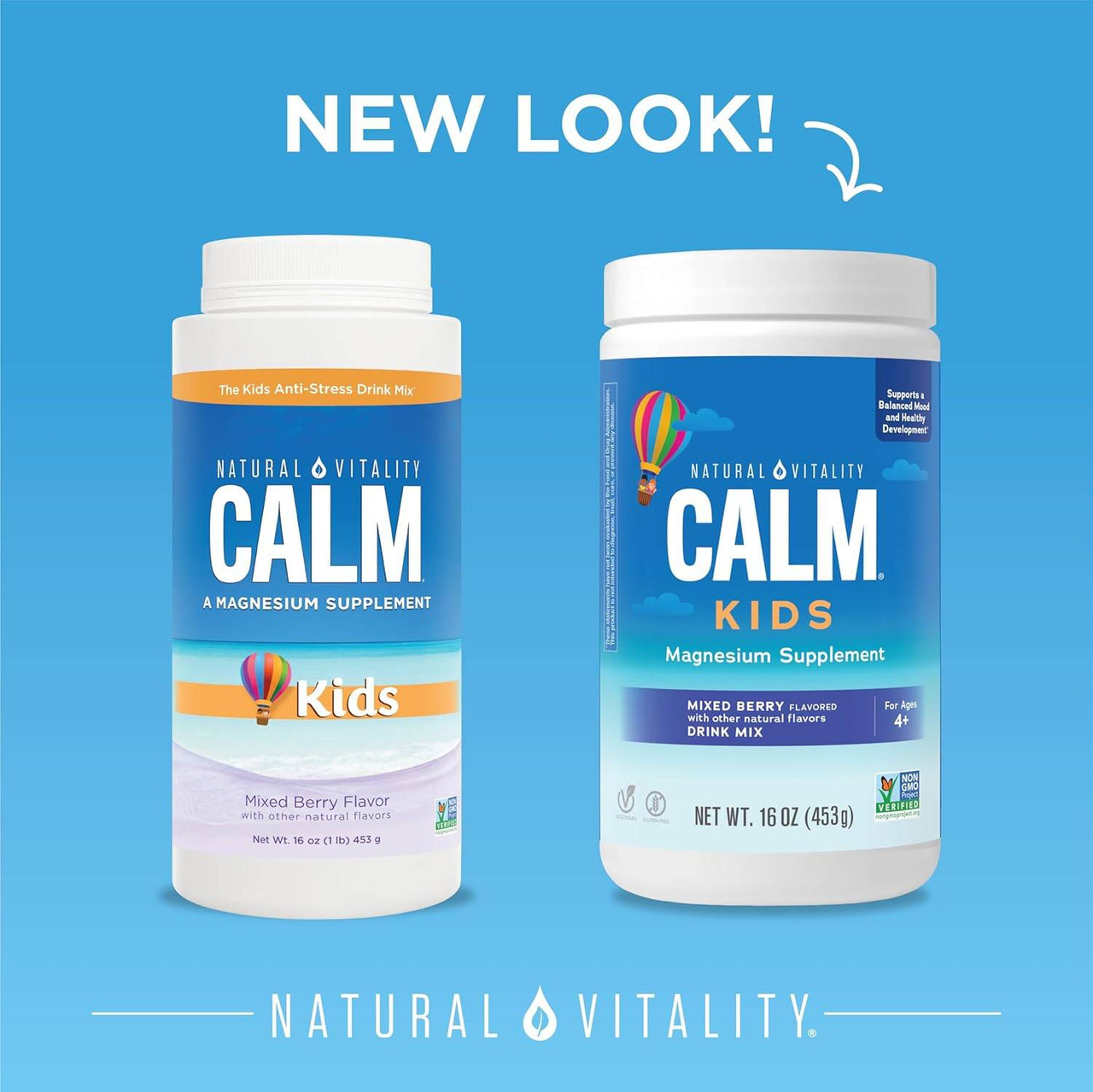 Natural Vitality CALM Kids Magnesium Citrate Powder - 16 Ounces