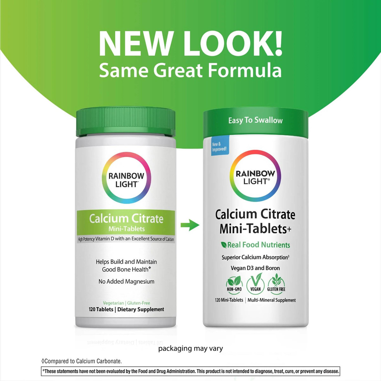 Rainbow Light Calcium Citrate Mini's - 120 Tablets