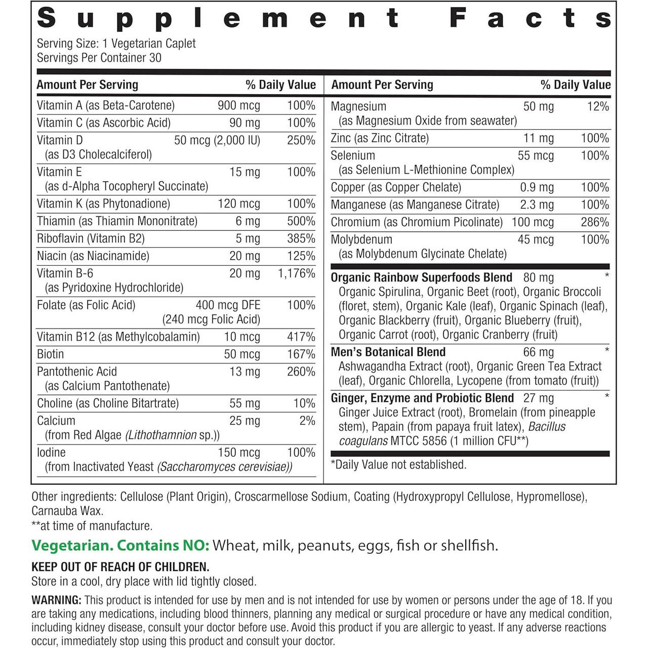 Rainbow Light Men's One