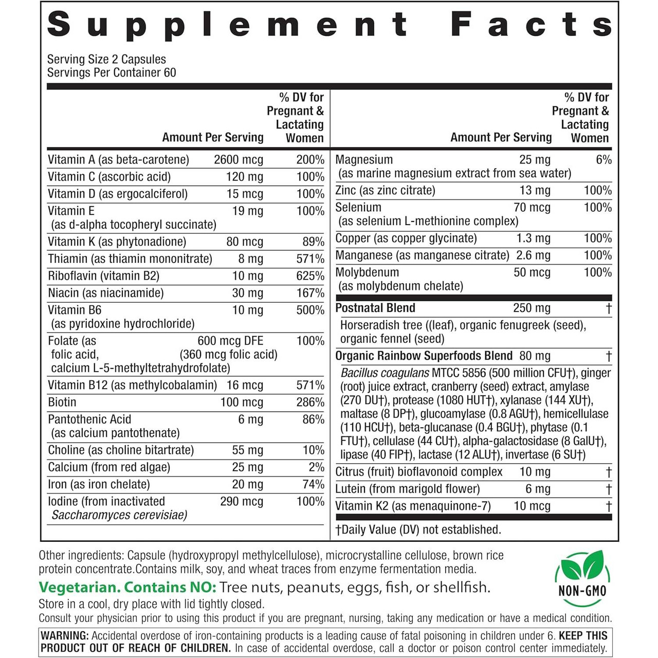 Rainbow Light Postnatal Multi - 120 Capsules