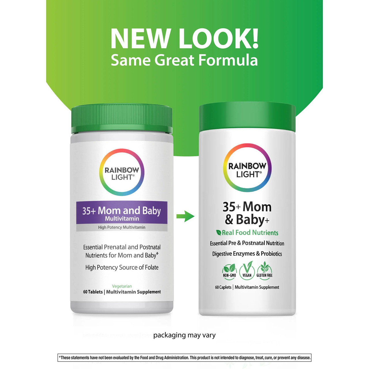 Rainbow Light 35+ Mom and Baby Pre & Postnatal - 60 Tablets