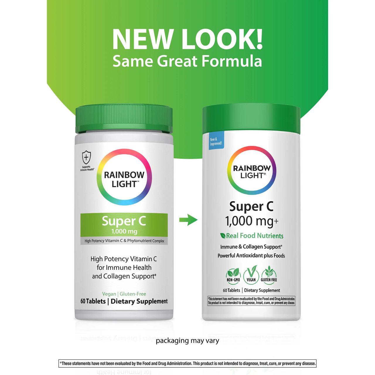 Rainbow Light Super C 1,000 MG - 60 Tablets