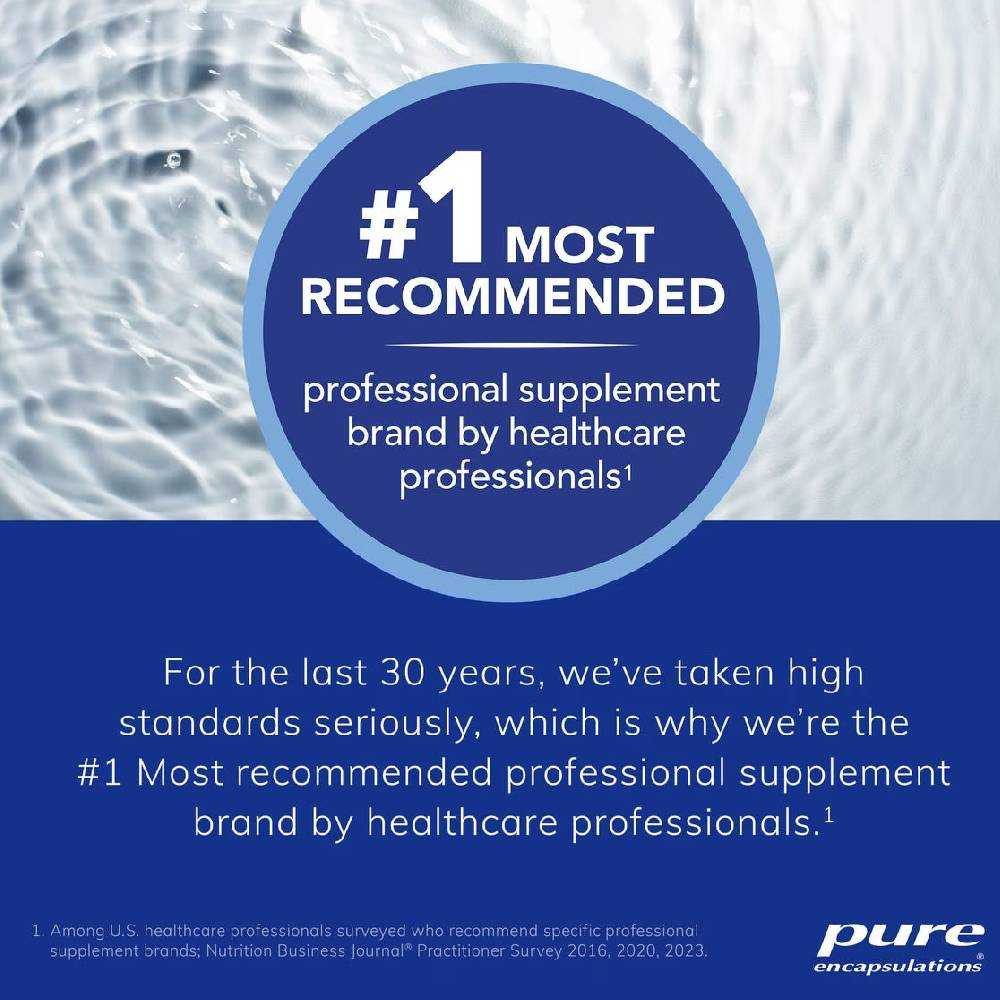 Water ripple background, Pure Encapsulations most recommended professional supplement brand graphic