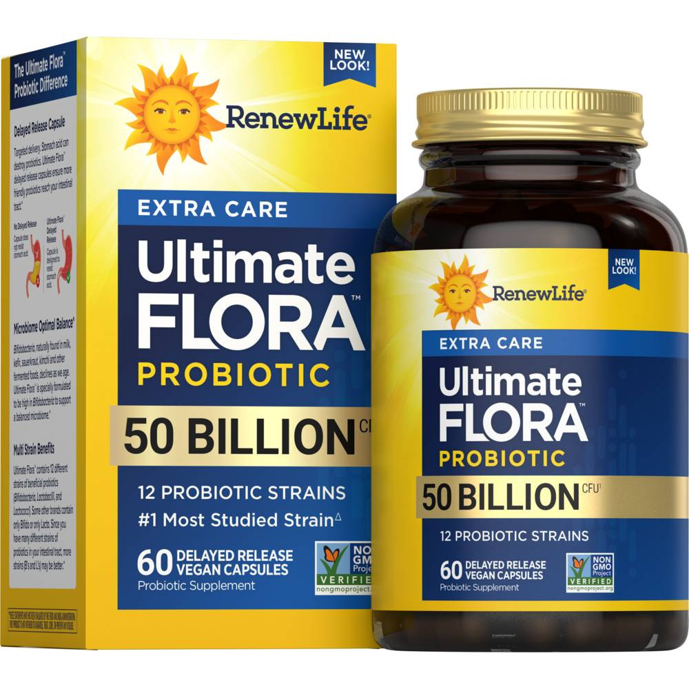 Renew Life Ultimate Flora Extra Care 50 Billion - 60 Capsules
