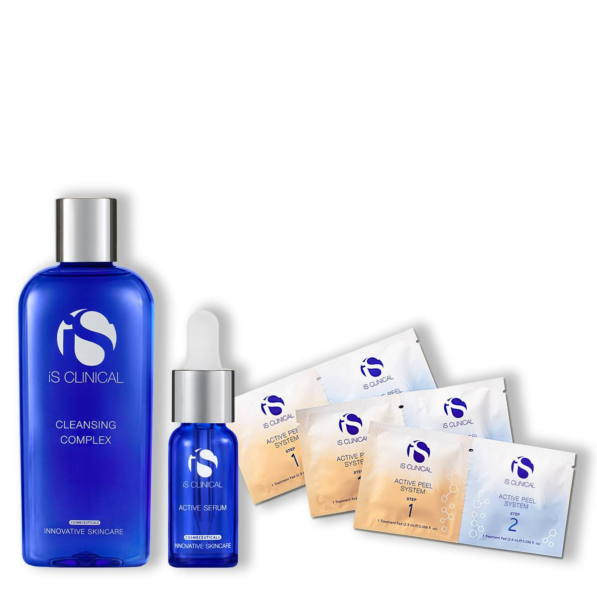iS Clinical Active Collection Cleansing Complex Active Serum and samples assortment