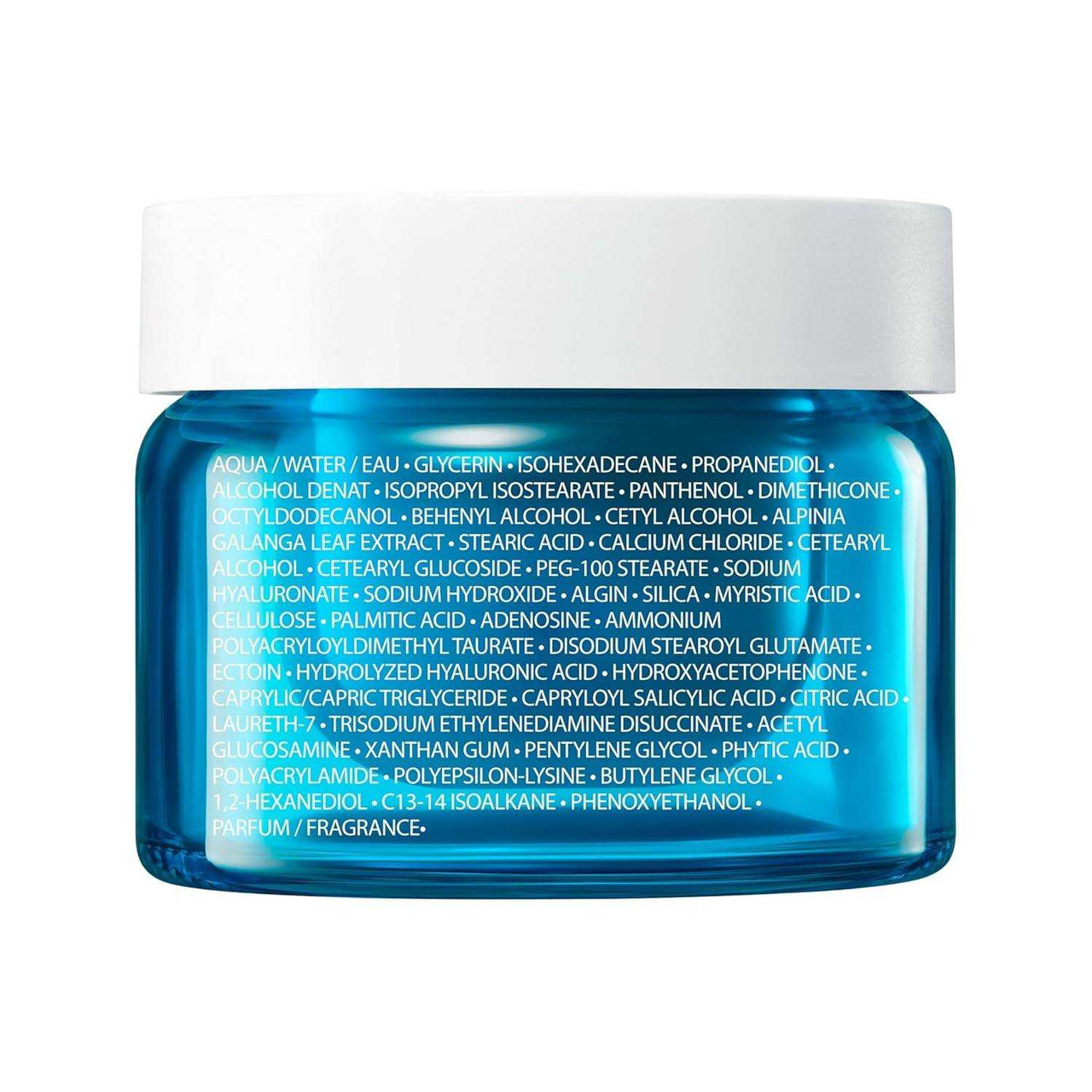 Back of the Hyalu B5 jar showing the ingredient list
