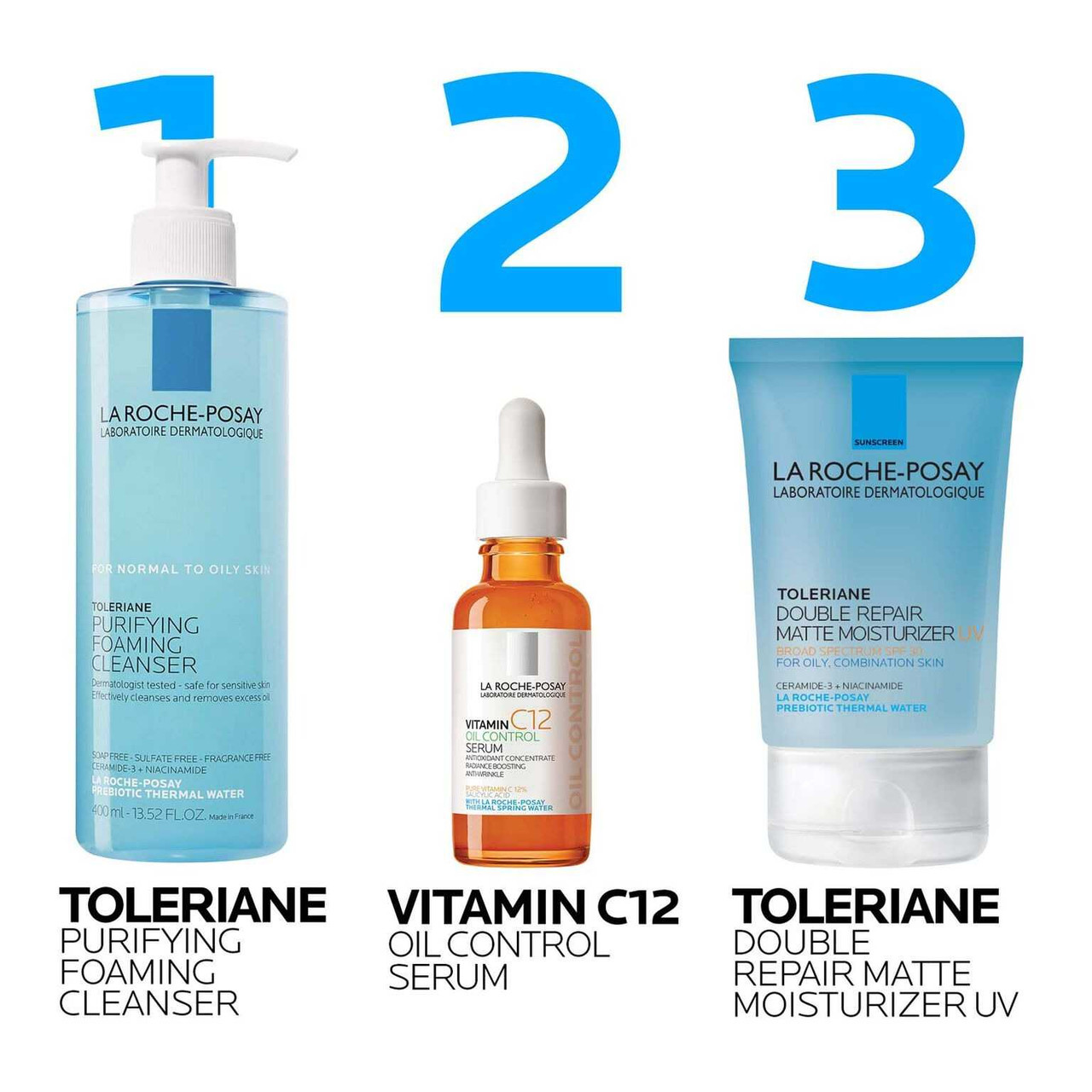 La Roche Posay Toleriane Double Repair Matte Face Moisturizer SPF 30 for Oily Skin 25.99