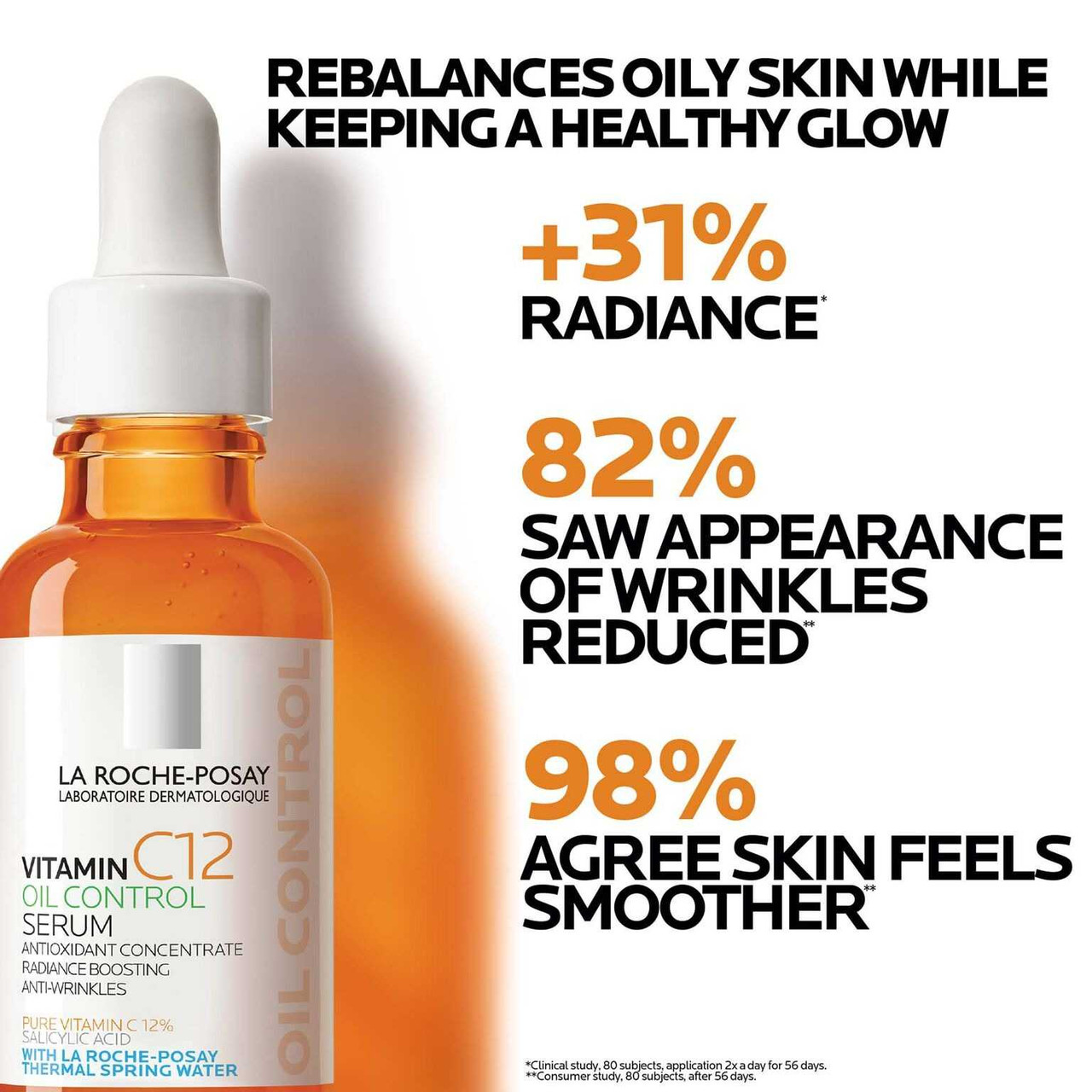 La Roche Posay Vitamin C12 Oil Control Serum For Oily Skin 44.99