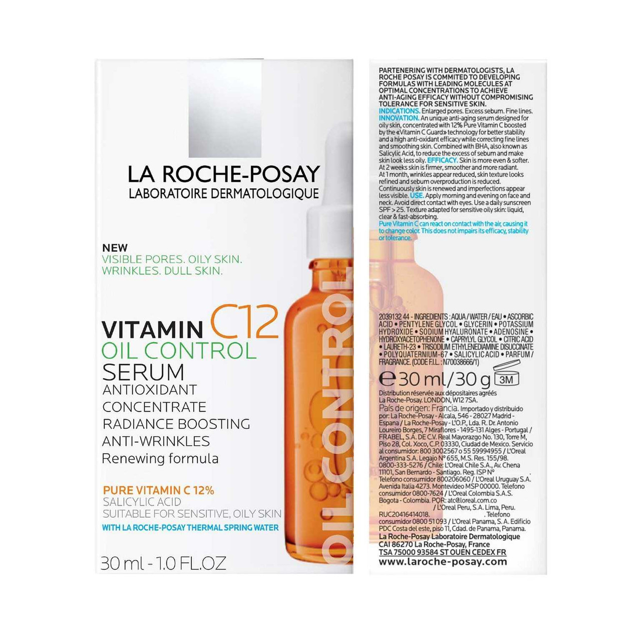 La Roche Posay Vitamin C12 Oil Control Serum For Oily Skin 44.99