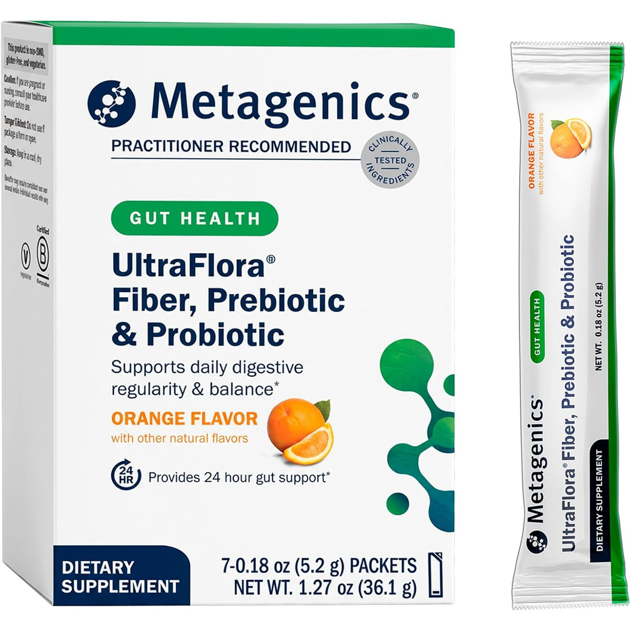 Metagenics UltraFlora Fiber, Prebiotic & Probiotic