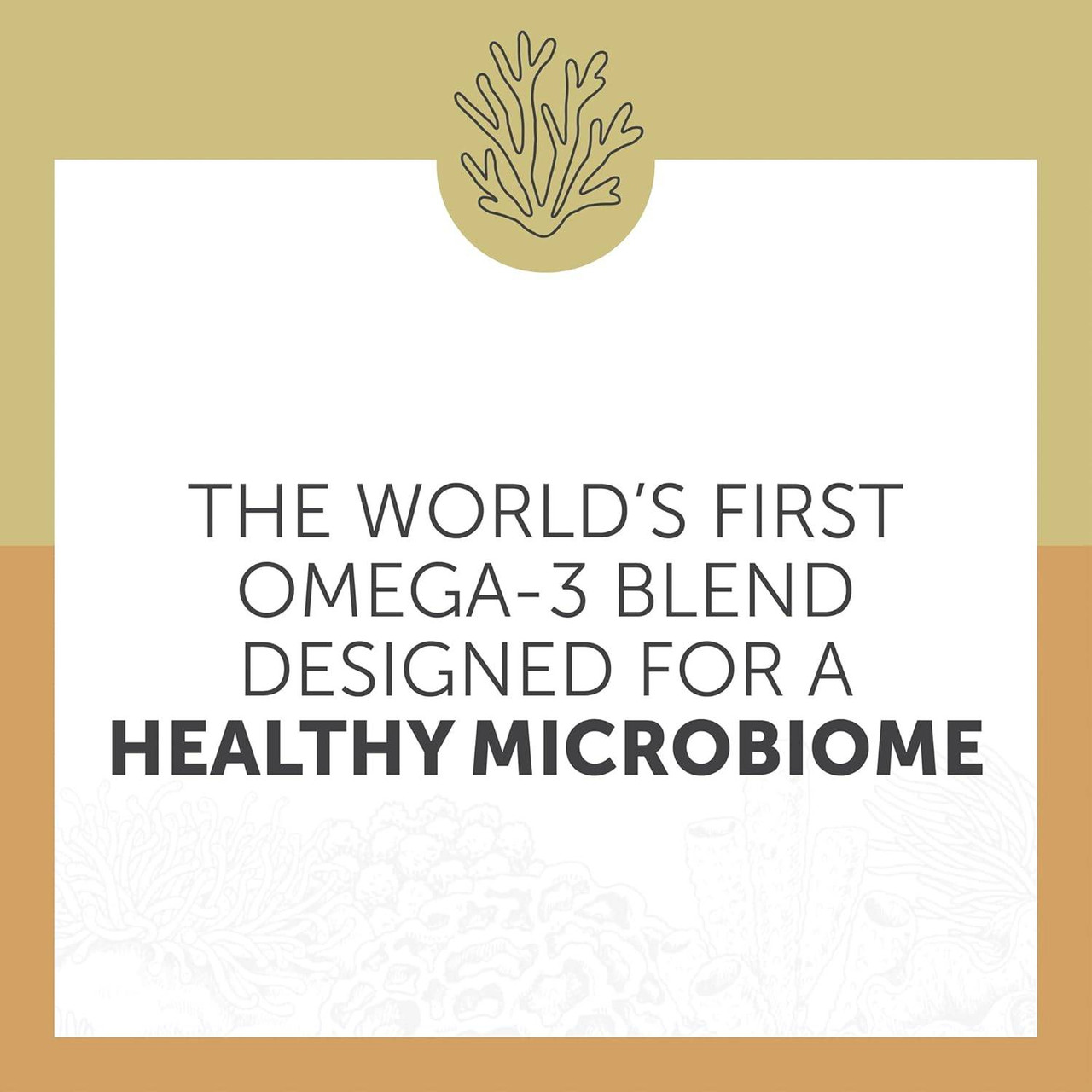 Aqua Biome world first Omega-3 blend designed for healthy microbiome graphic