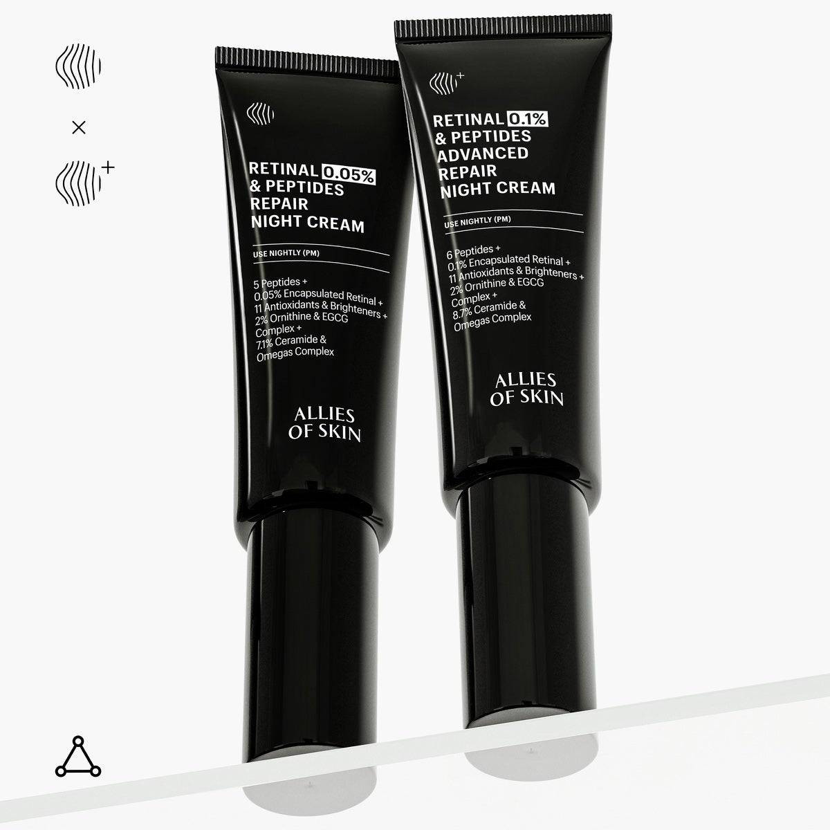 Allies of Skin Retinal 0.05% & Peptides Repair Night Cream ALSK0438 116